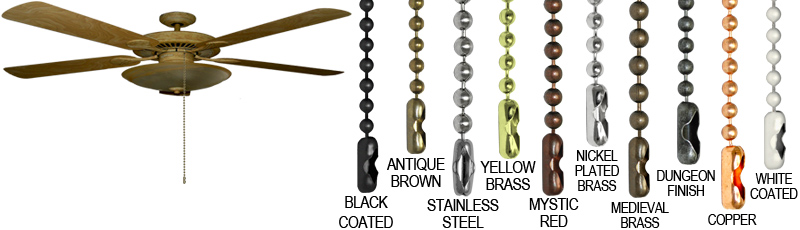 Ceiling Fan Chains, Pull Chains In Bulk